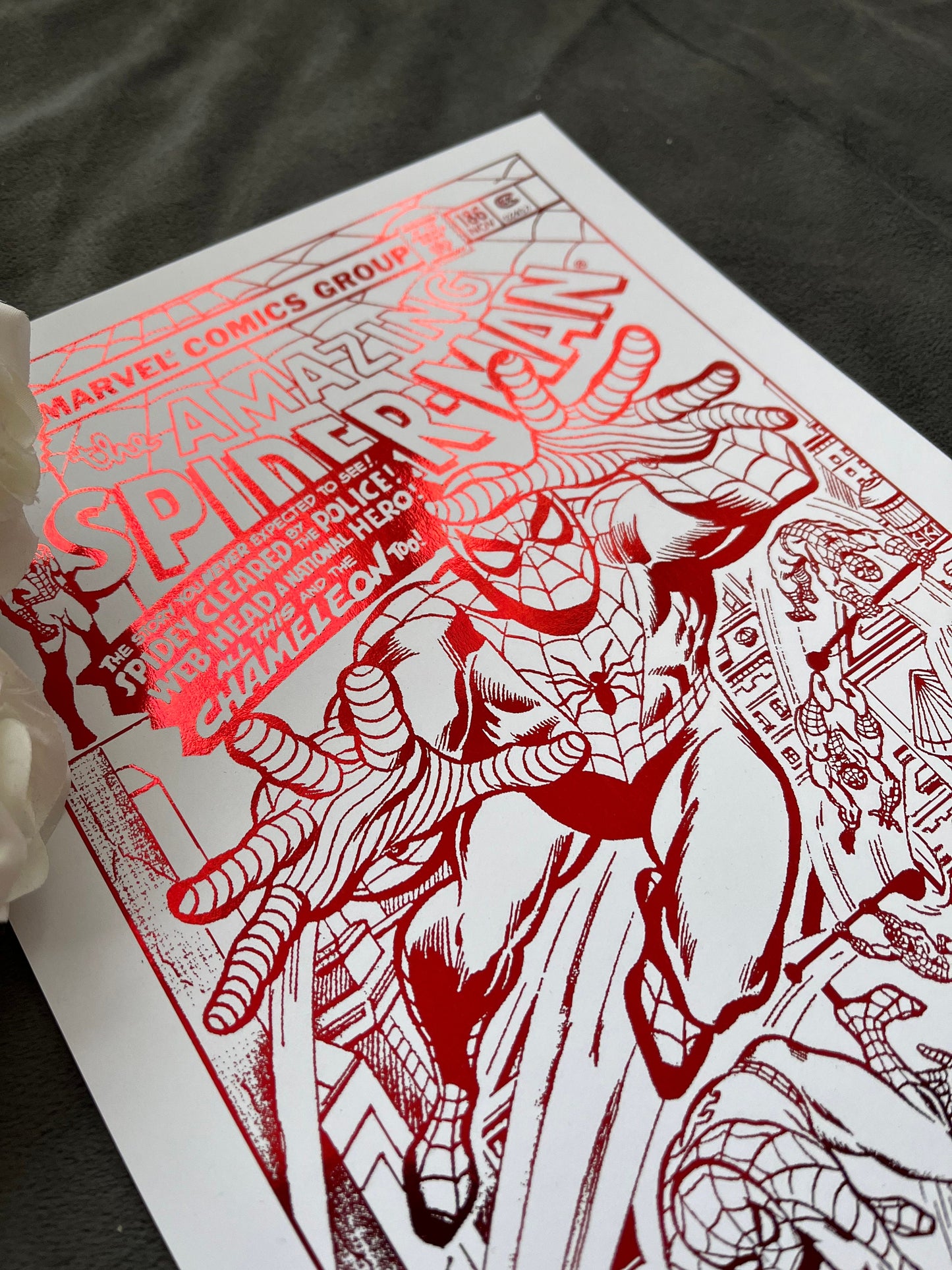 Spider Man 186 Comic Cover Foil Print