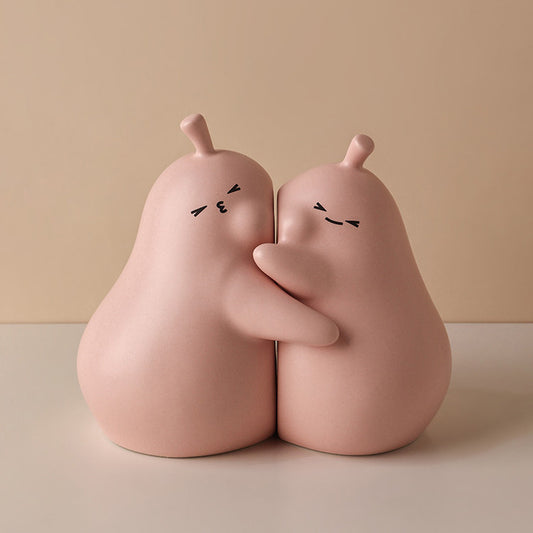 Ins Lovely Ceramic Holding Pear Living Room Ornaments