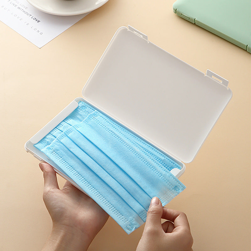 Mask Storage Box Portable Carry-on Temporary Storage