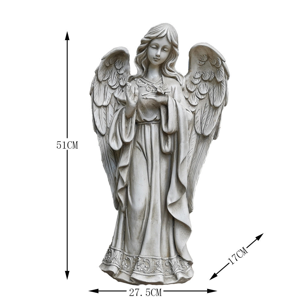 European Style Garden Decoration Outdoor Girl Angel Ornaments