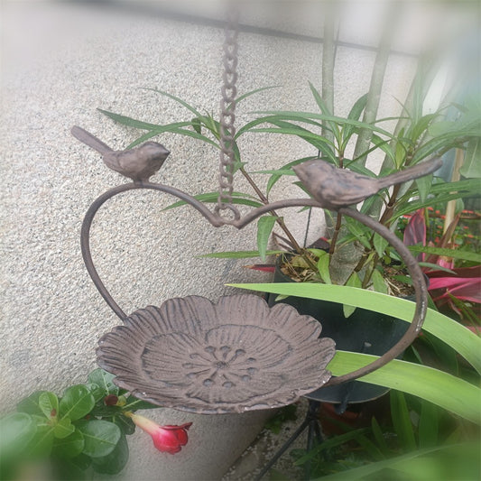 Cast Iron Flowers Feeder Garden Decoration Ornaments