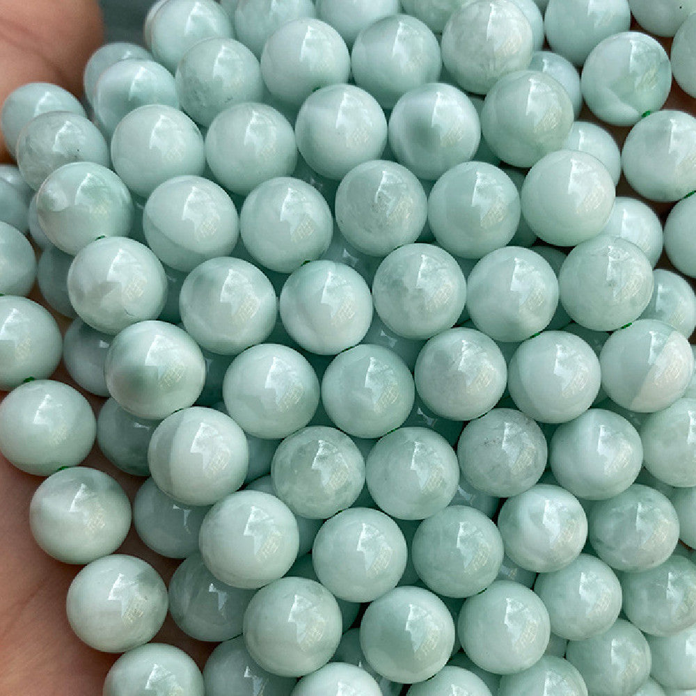 Green Angel Stone Loose Beads Diy Jewelry Accessories