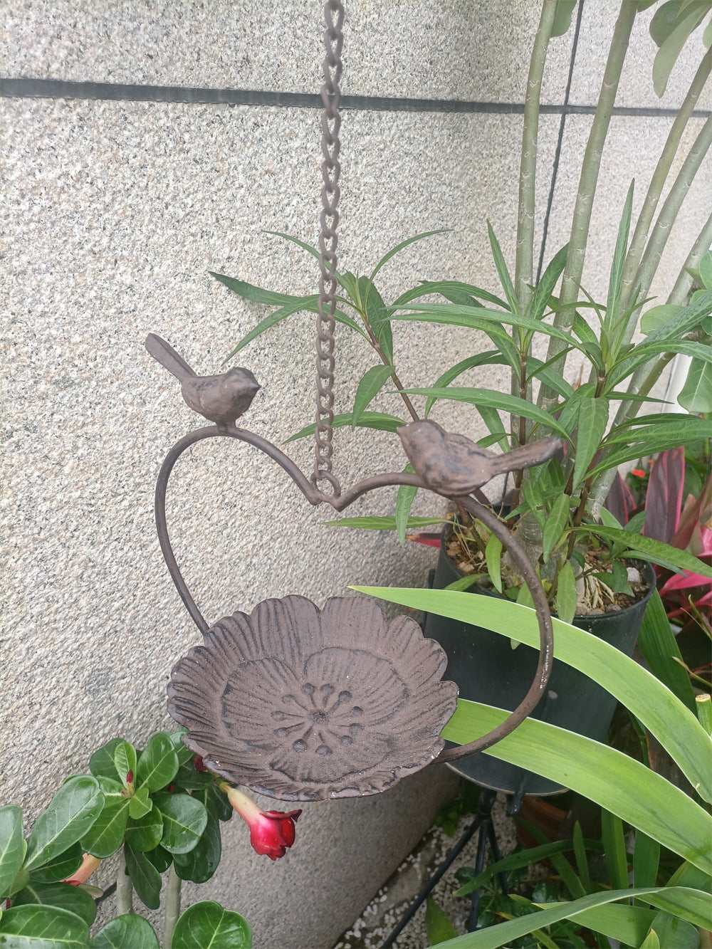 Cast Iron Flowers Feeder Garden Decoration Ornaments