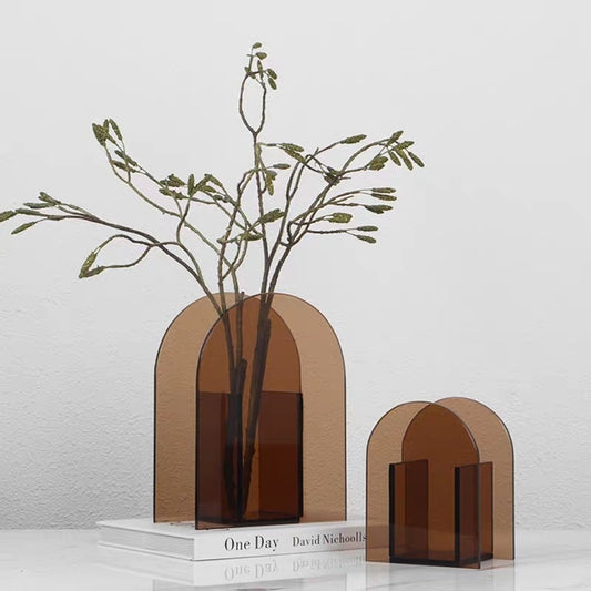 Acrylic Living Room Vase Geometric Decoration Ornaments