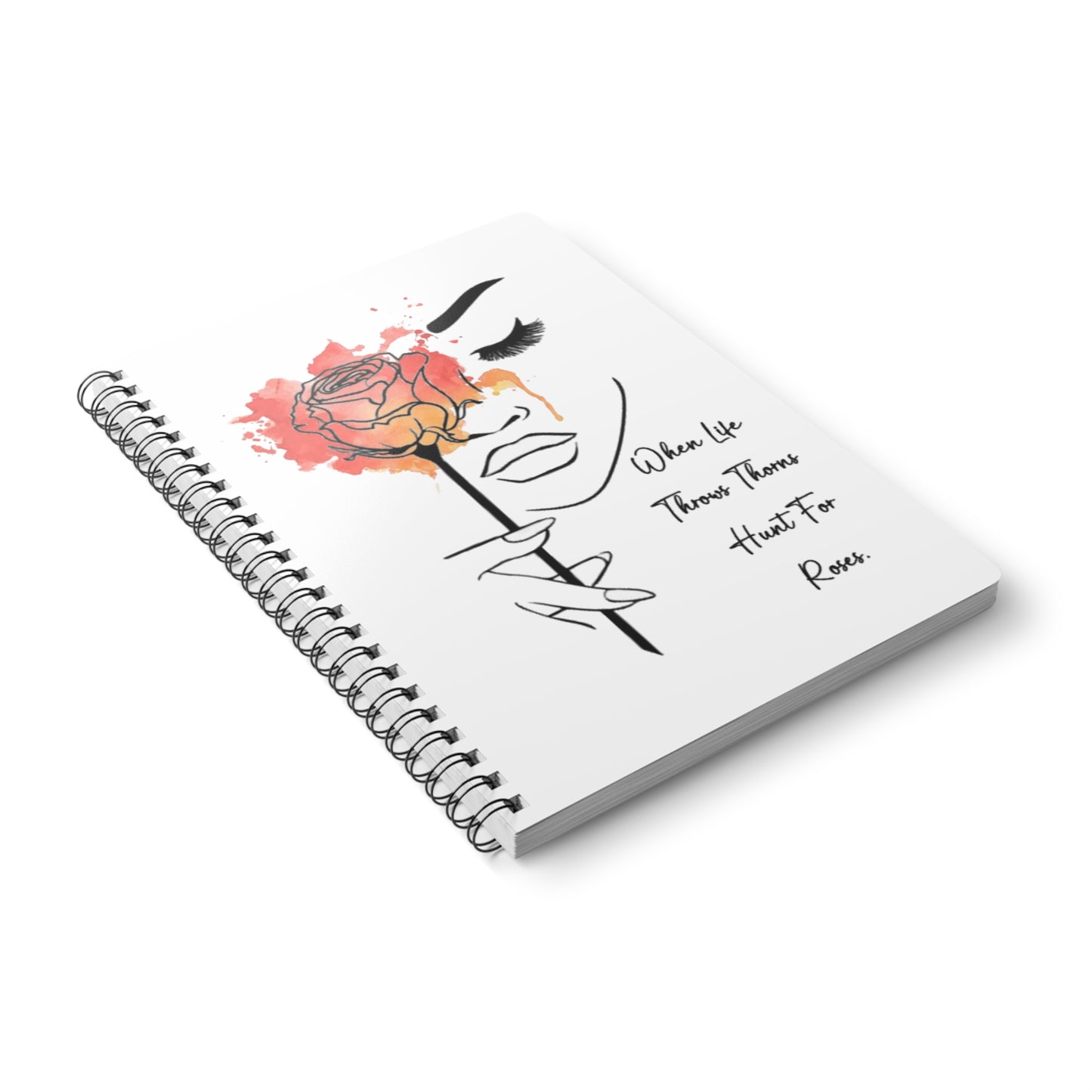 Rose Slogan A5 Notebook