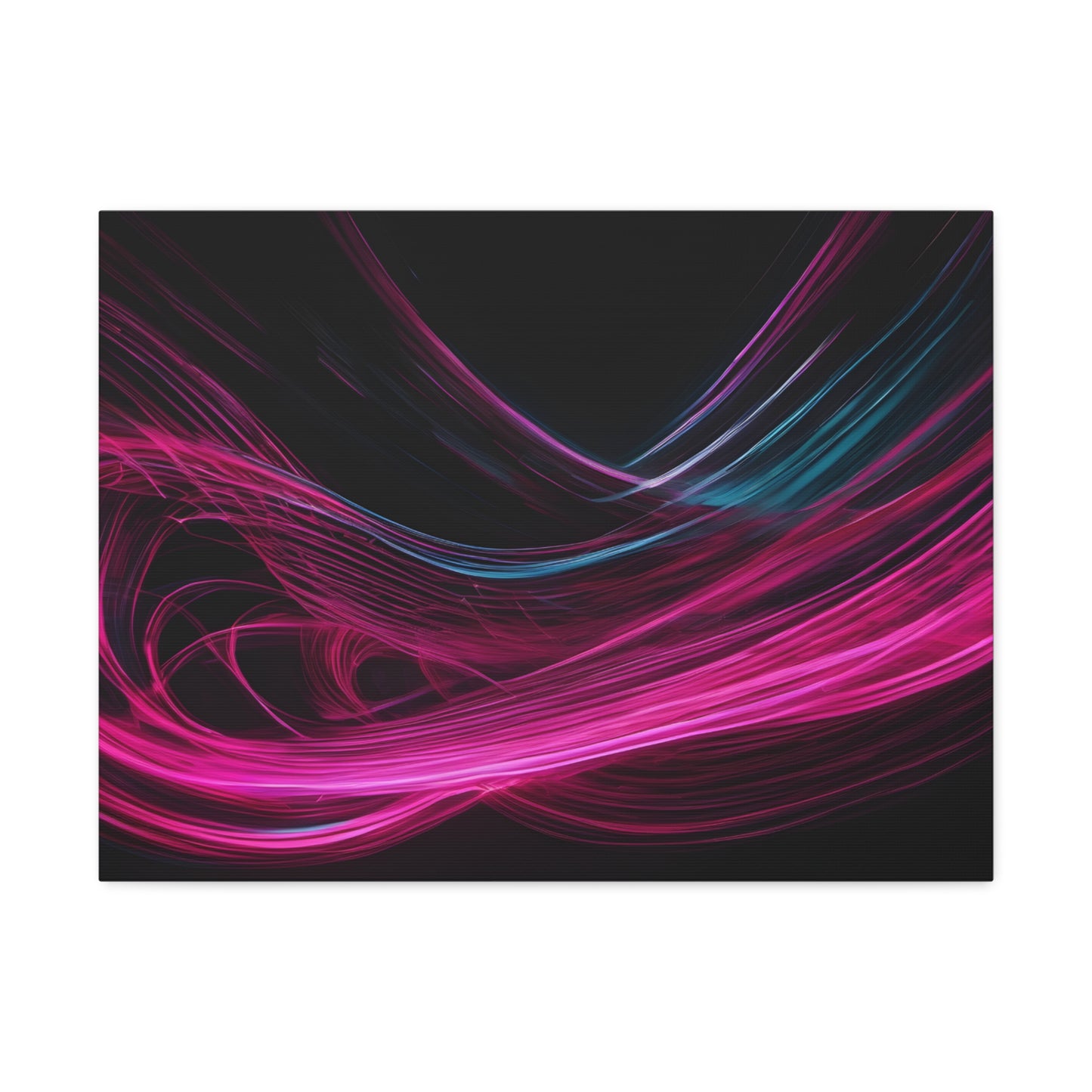 Long Exposure Pink and Black Canvas Print