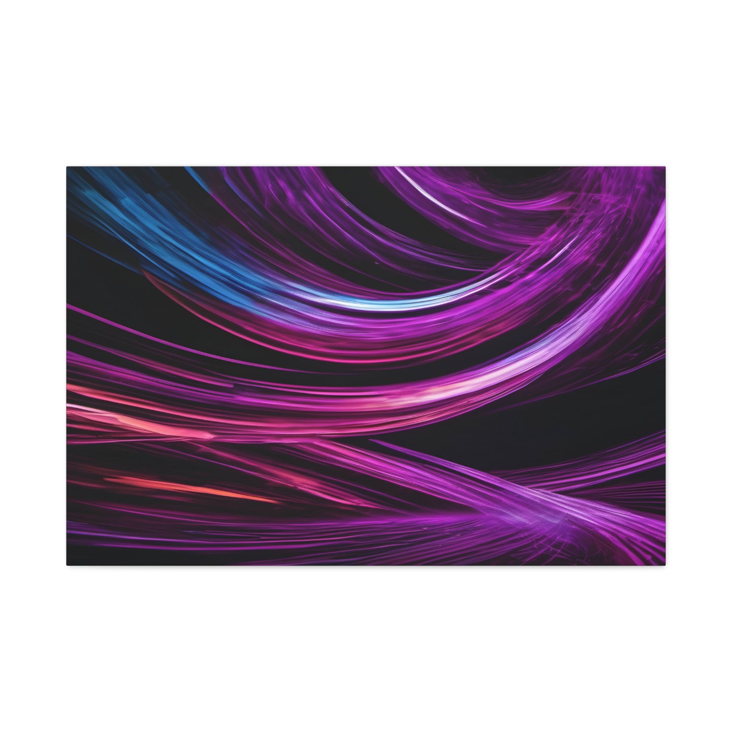 Long Exposure Purple and Black Canvas Print