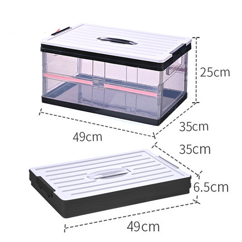 Transparent Car Storage Box, Foldable Trunk Storage Box