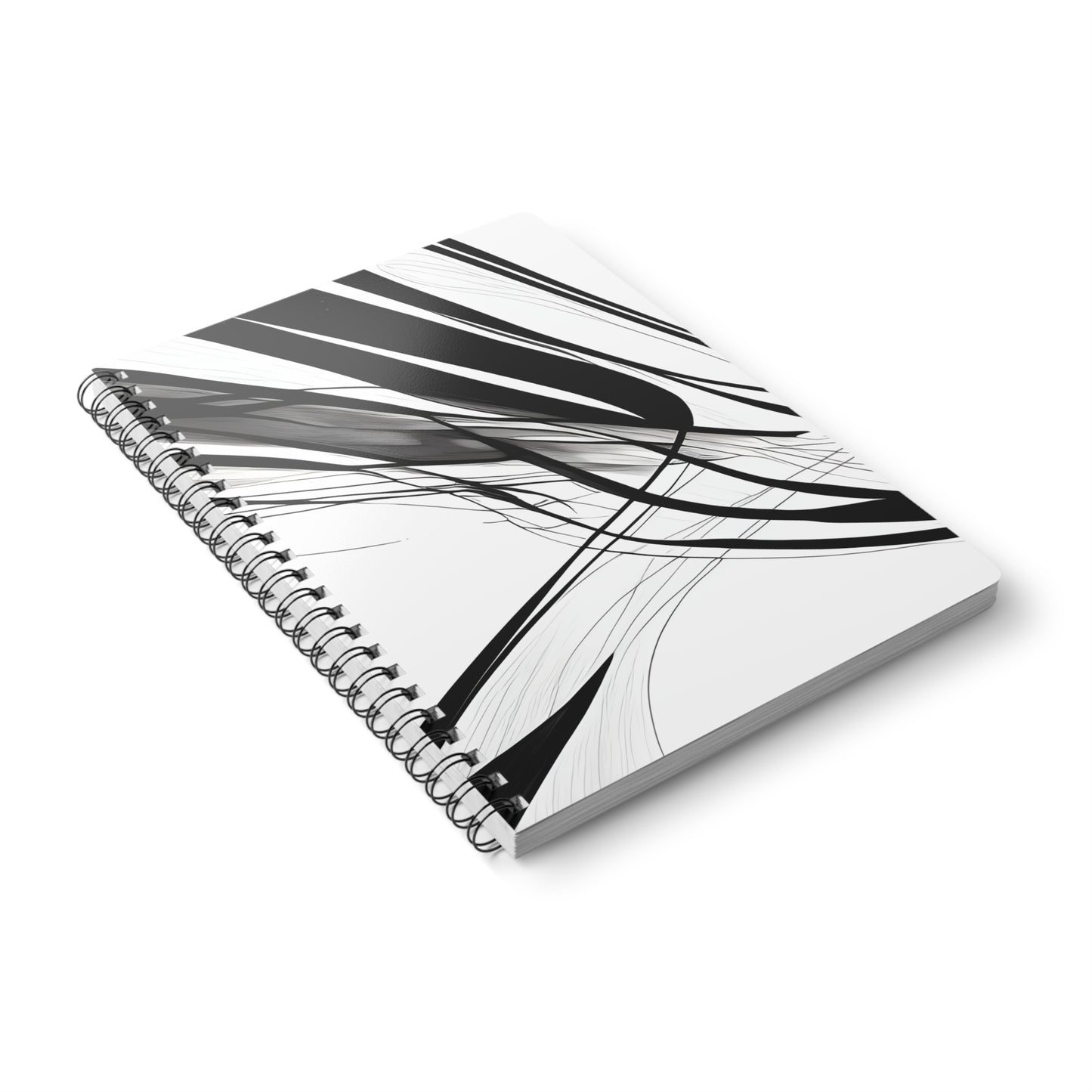 Black and White Abstract A5 Notebook