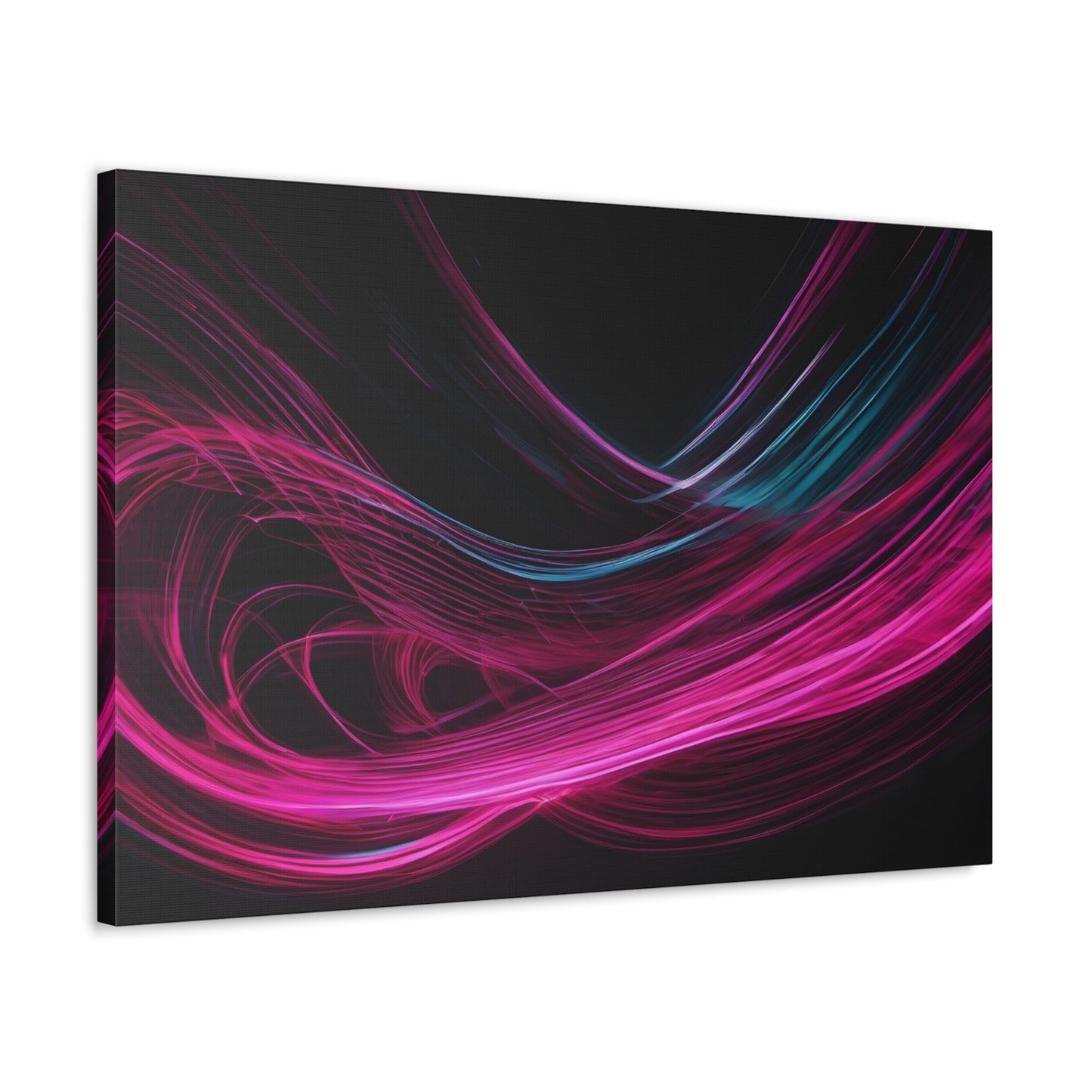 Long Exposure Pink and Black Canvas Print