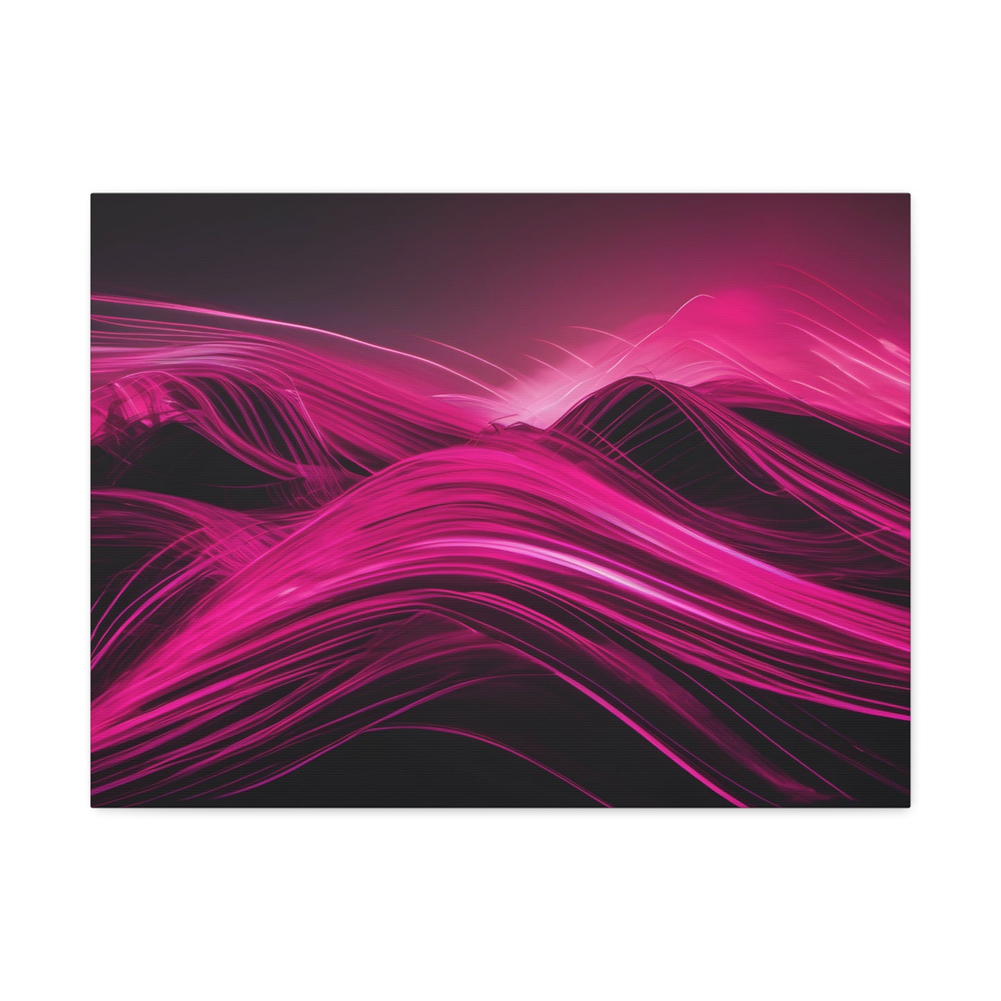 Long Exposure Pink and Black Canvas Print