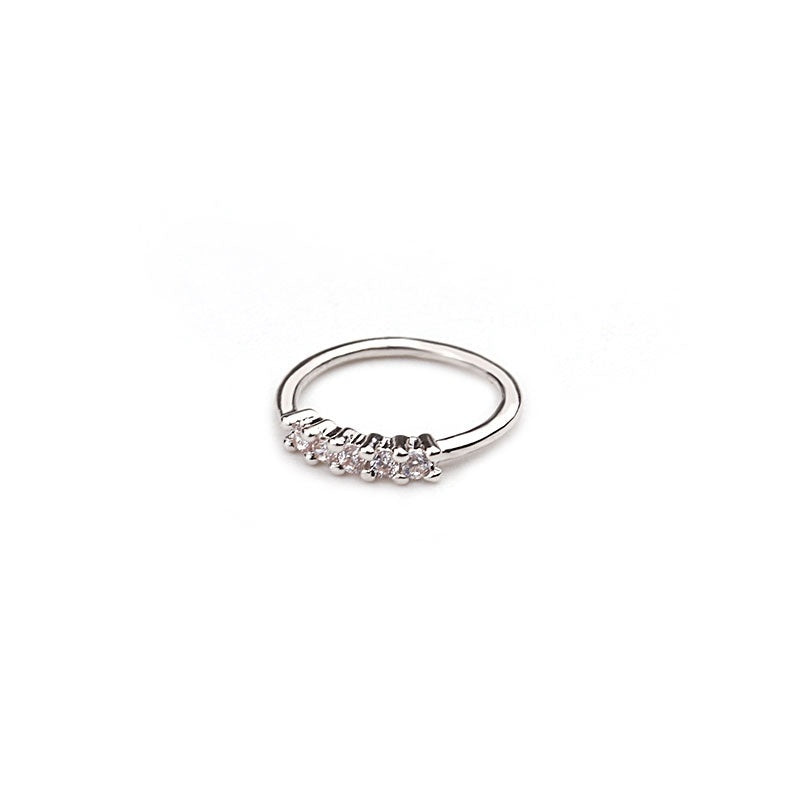 Nose Piercing Body Jewelry Ring Tiny Flower Helix