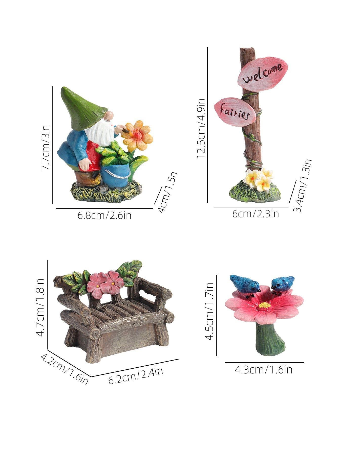 Garden Micro Landscape Ornaments Resin