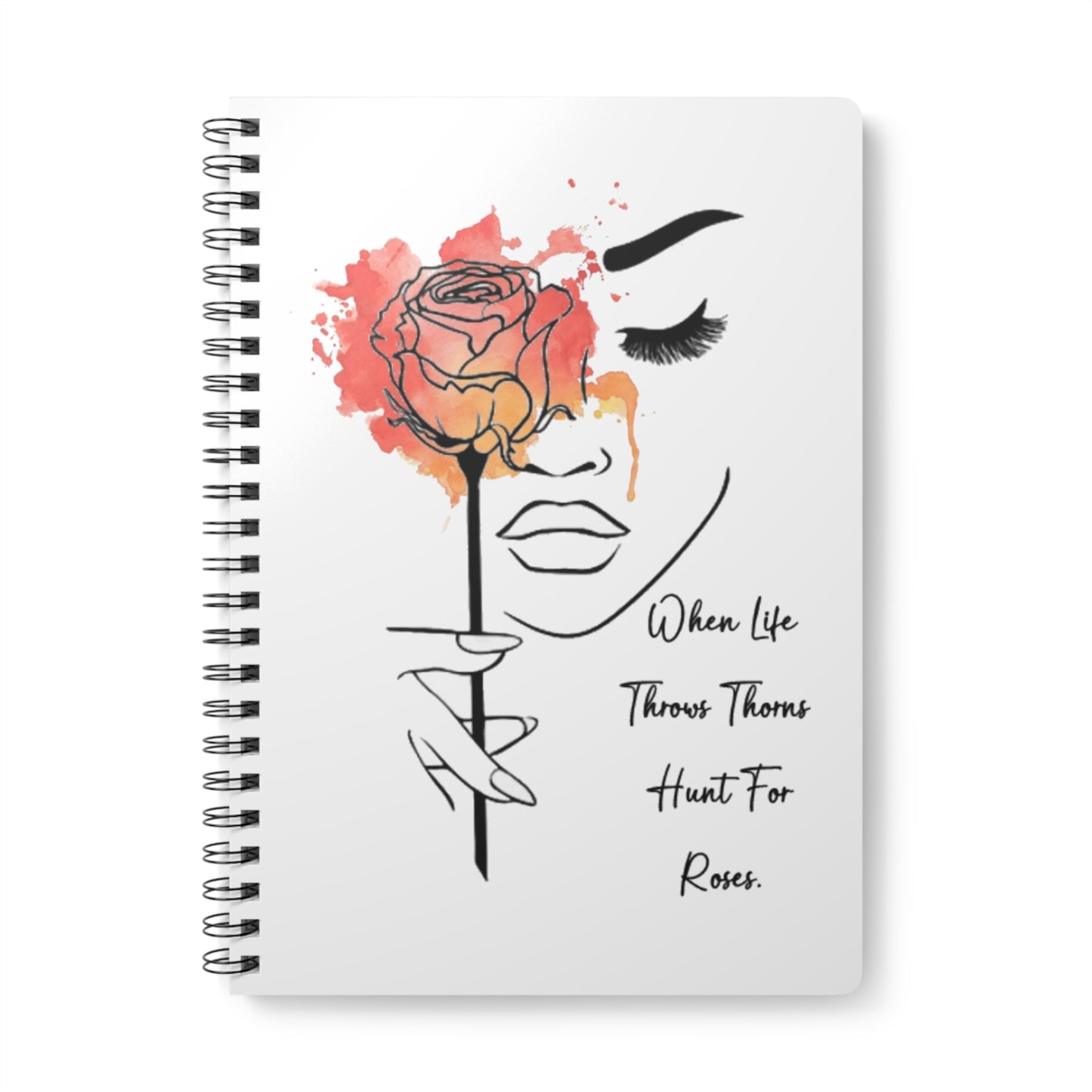 Rose Slogan A5 Notebook