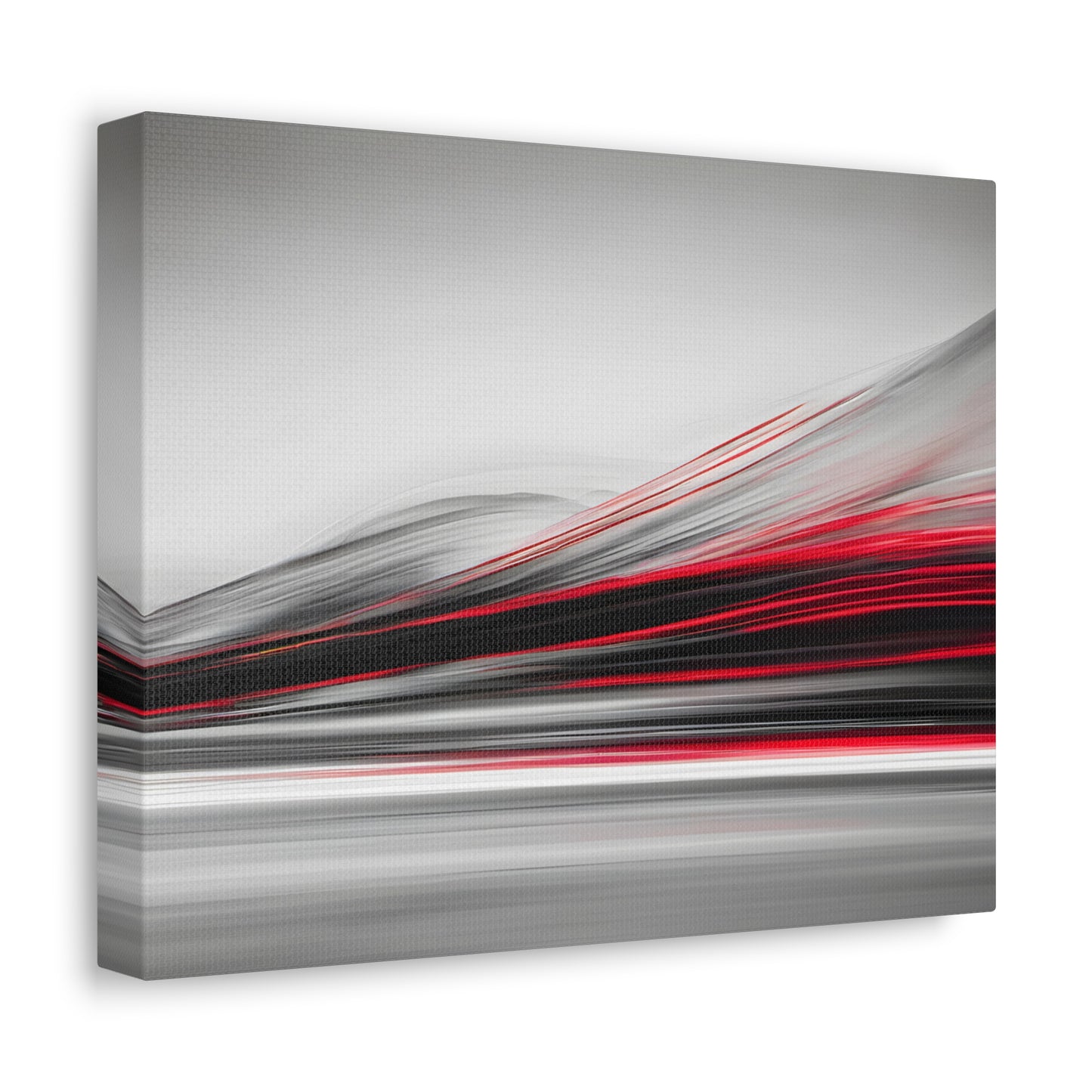 Long Exposure Red, Grey and Black Canvas Print