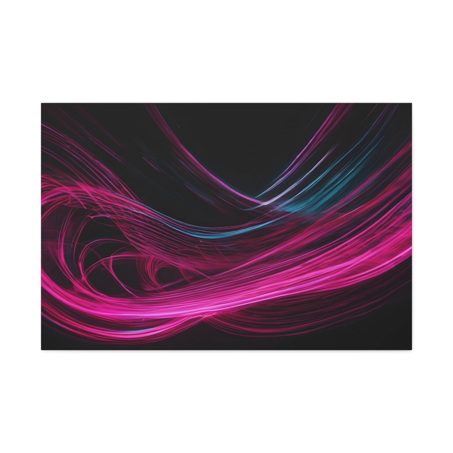 Long Exposure Pink and Black Canvas Print