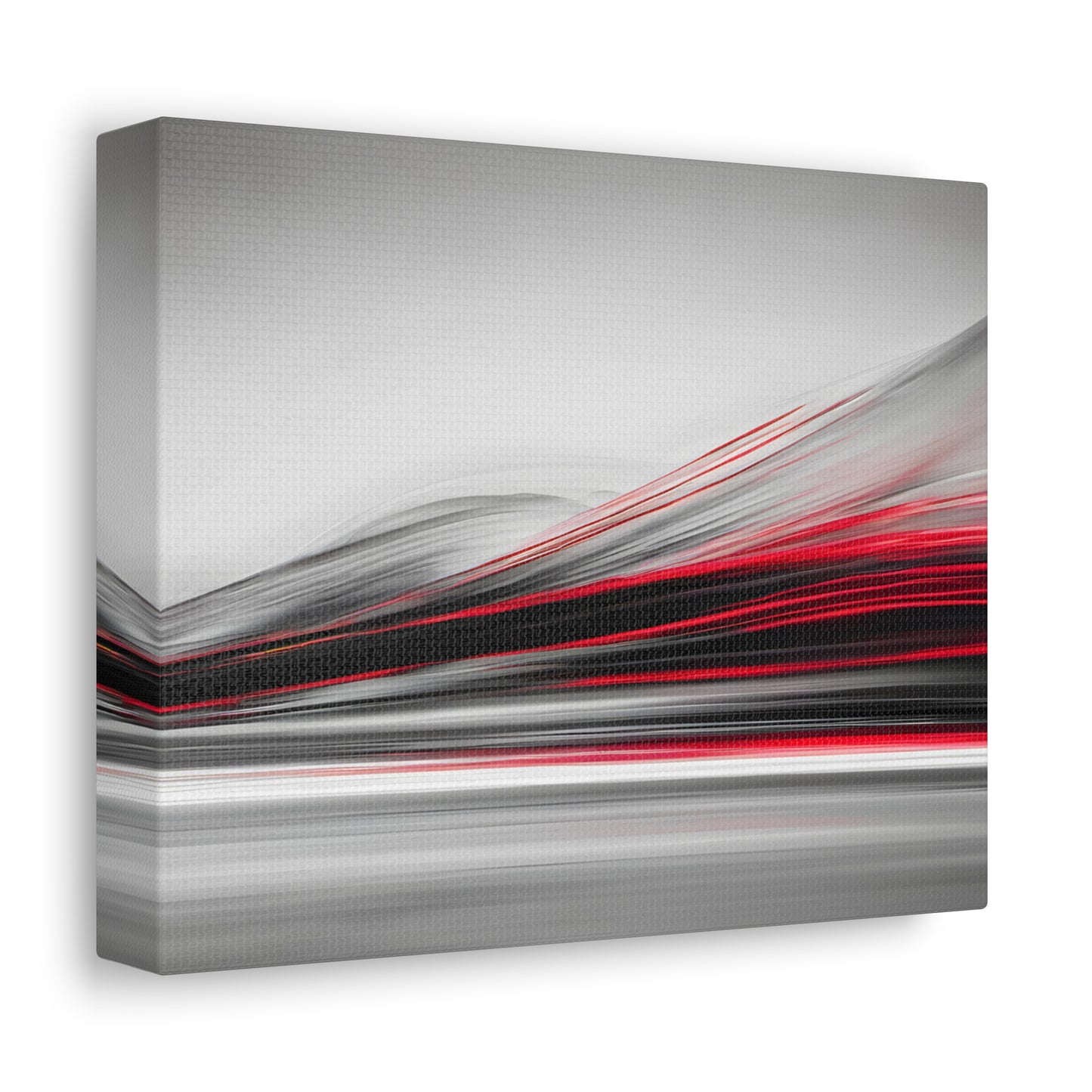 Long Exposure Red, Grey and Black Canvas Print