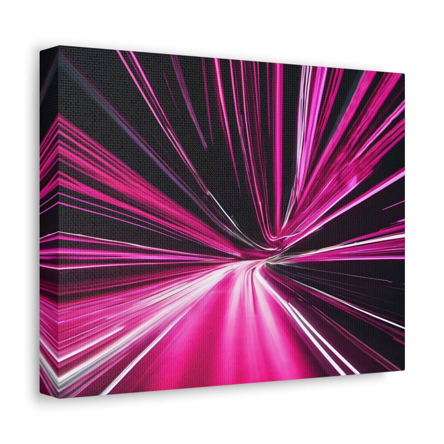 Long Exposure Pink and Black Canvas Print