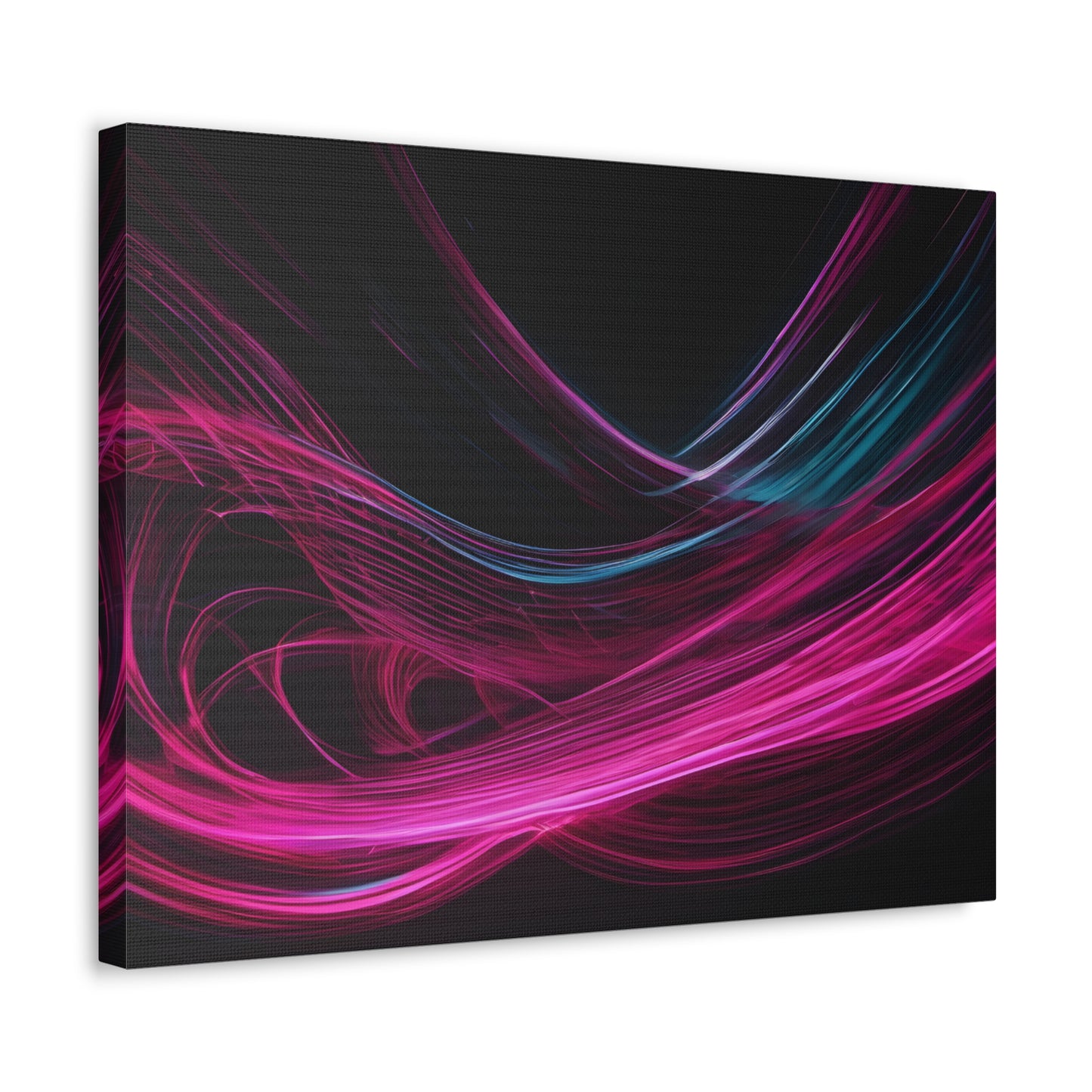 Long Exposure Pink and Black Canvas Print