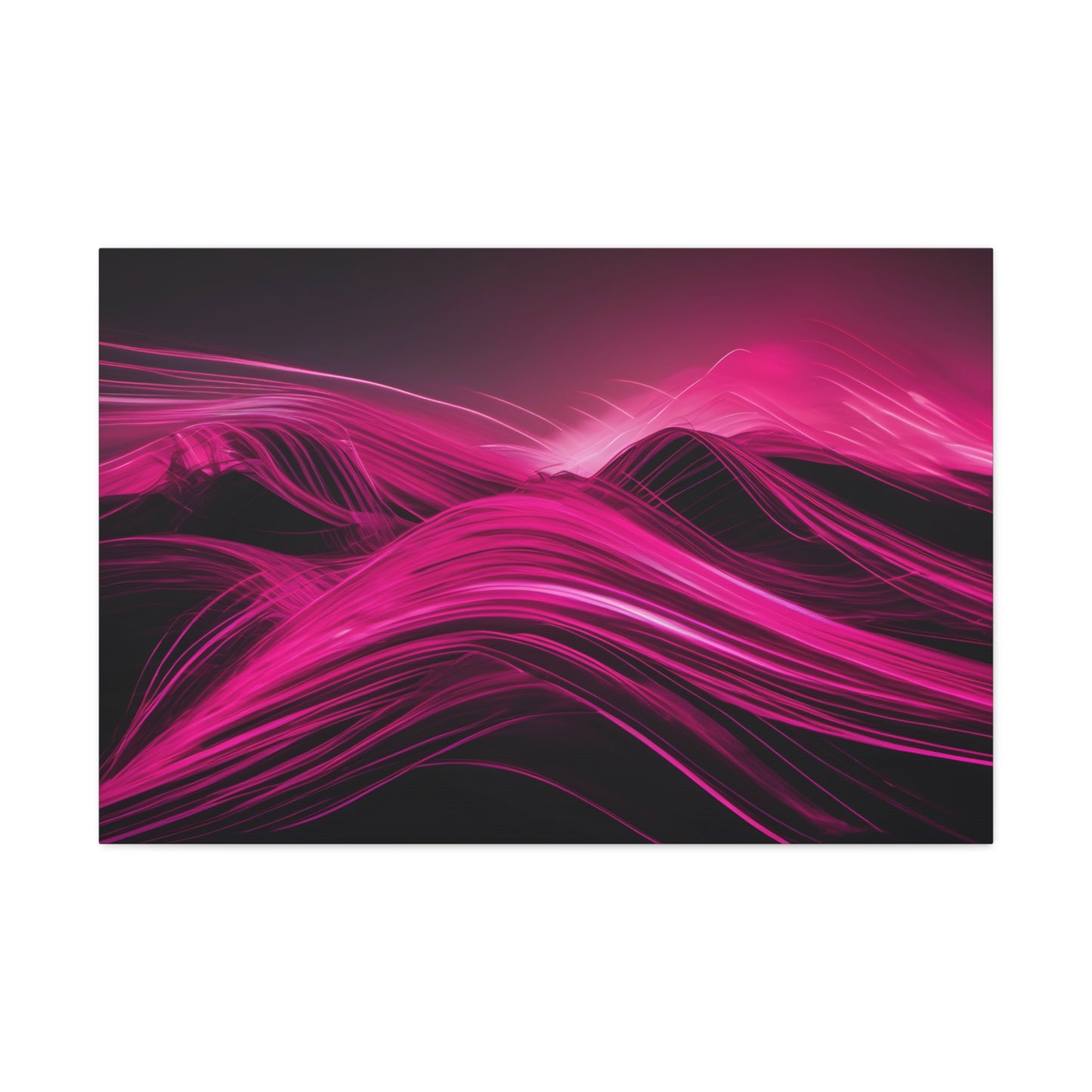 Long Exposure Pink and Black Canvas Print