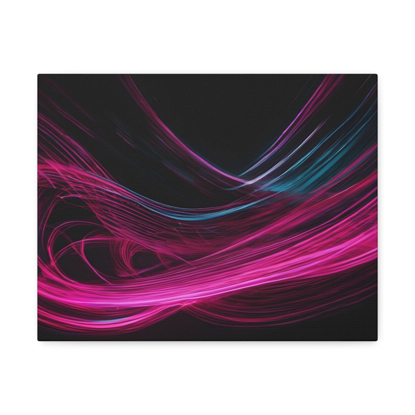 Long Exposure Pink and Black Canvas Print