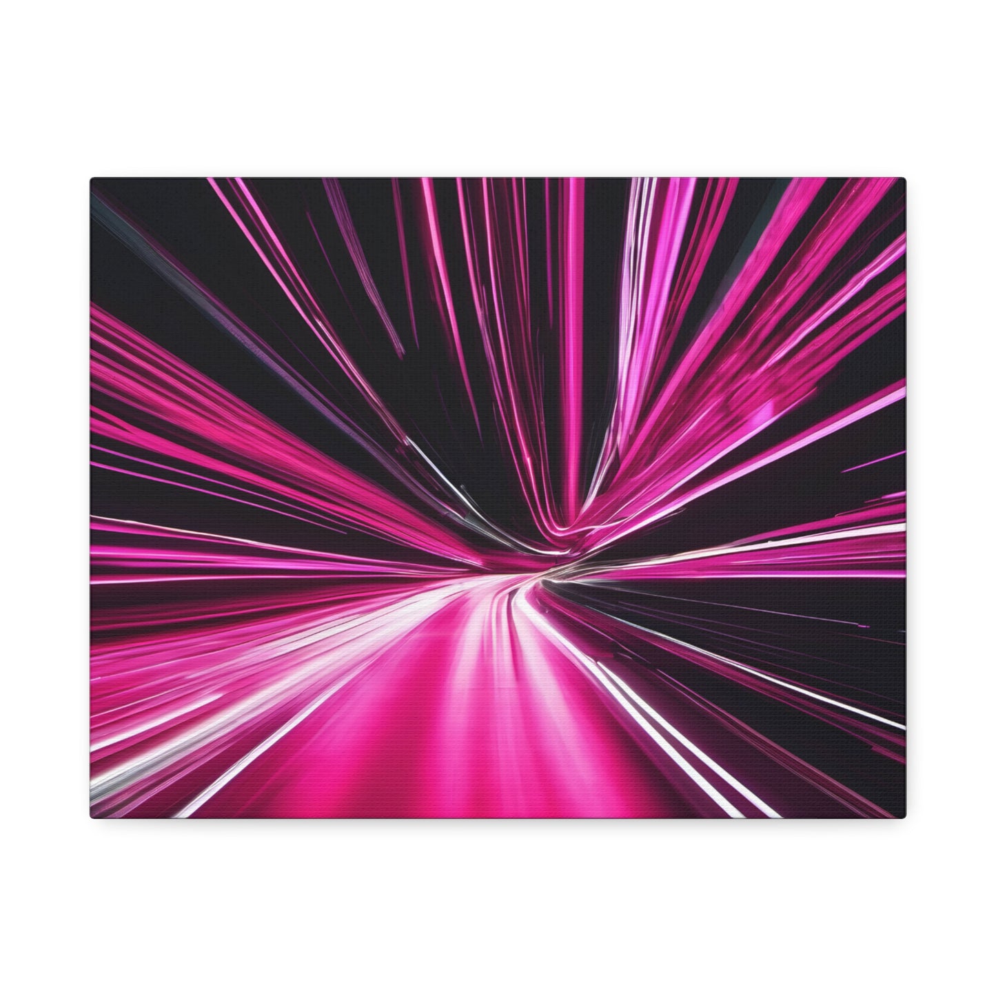 Long Exposure Pink and Black Canvas Print