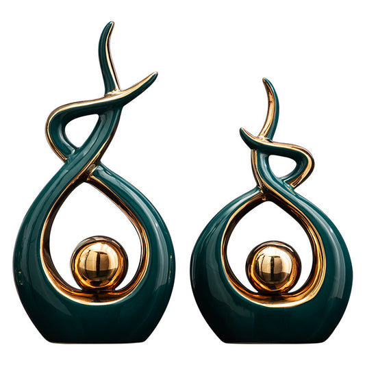 Luxury ornaments living room wine cabinet decoration