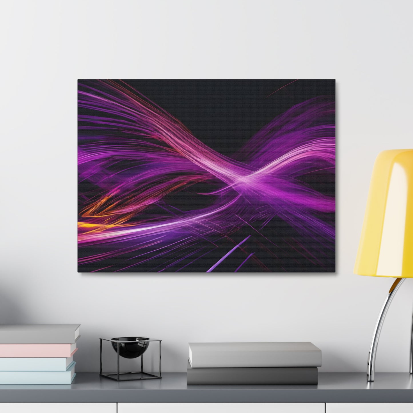 Long Exposure Purple and Black Canvas Print