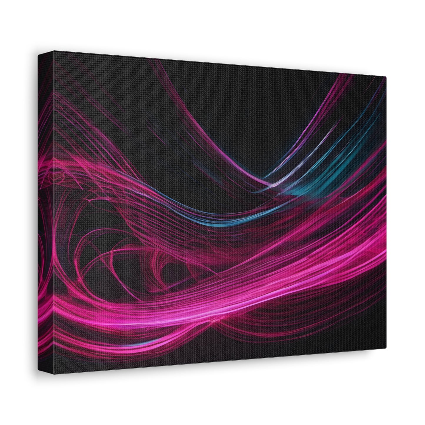 Long Exposure Pink and Black Canvas Print