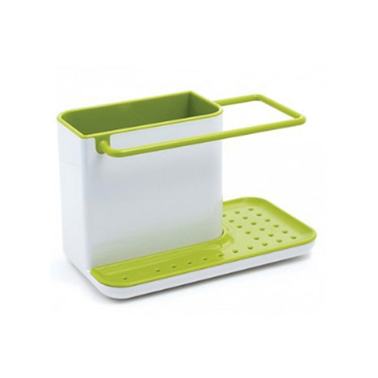 Cleaning supplies storage drain storage rack