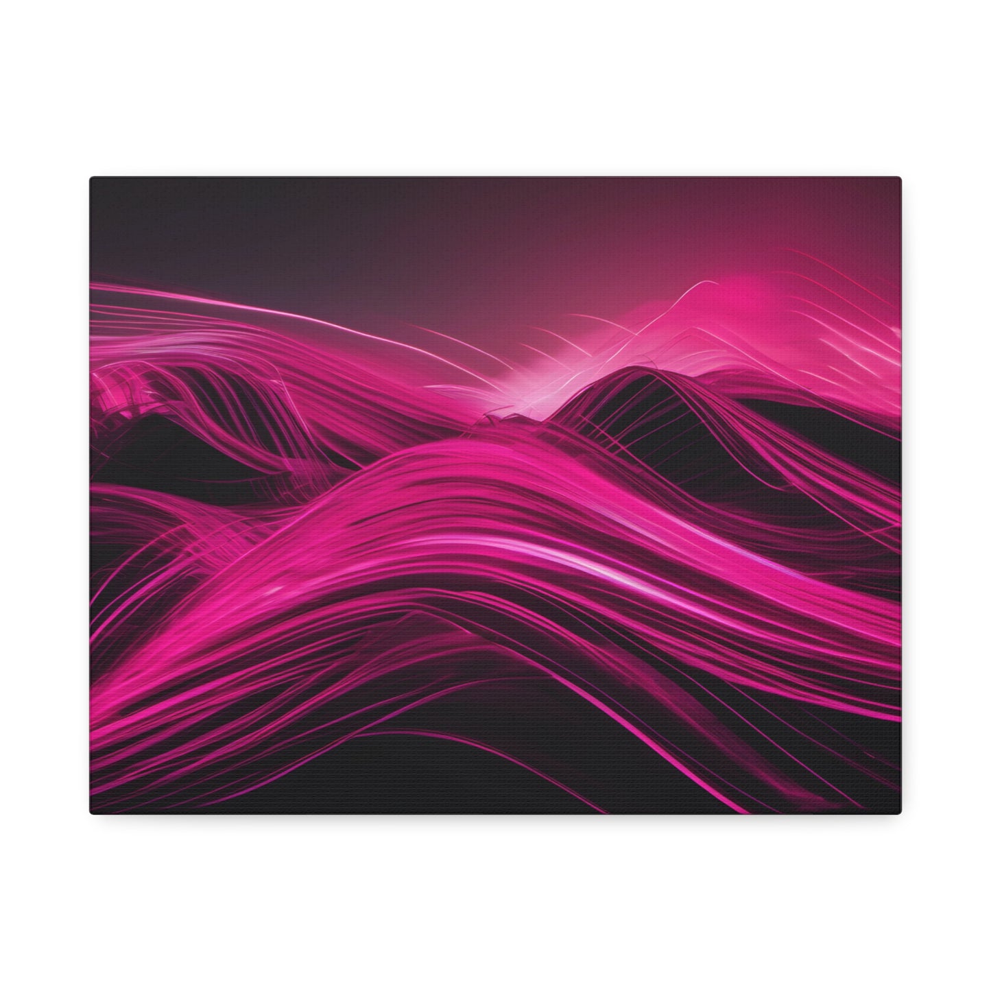 Long Exposure Pink and Black Canvas Print