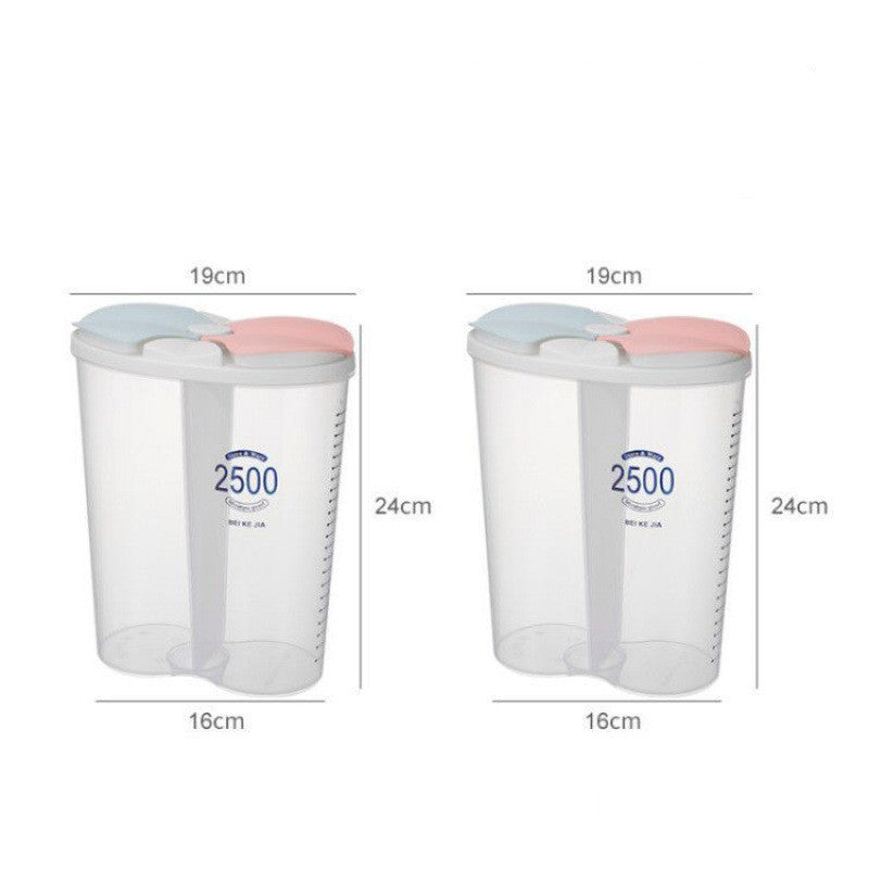 Whole Grain Storage Box, Divided Grain Storage Tank