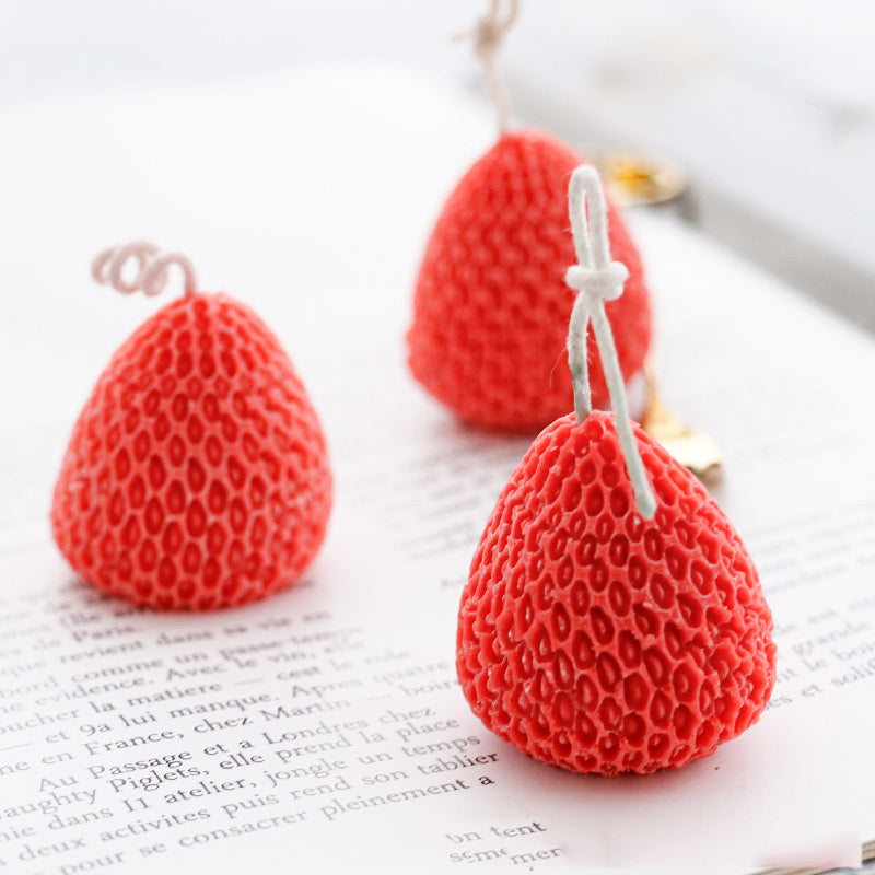 Strawberry Candle Silicone Mold Candle Decoration Mold