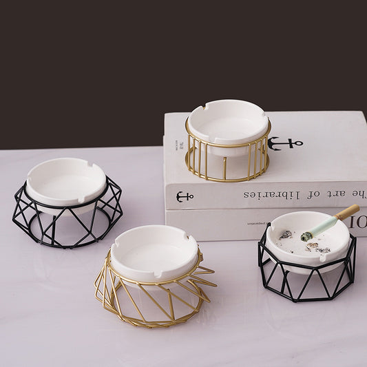 Nordic Living Room Decoration Geometric Ashtray Ornaments