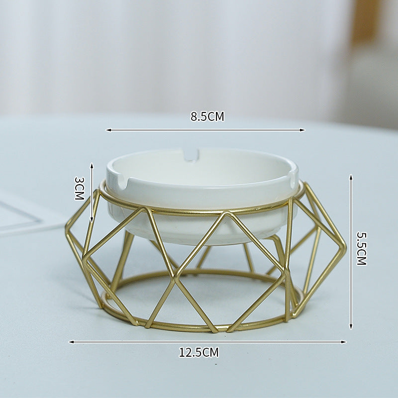 Nordic Living Room Decoration Geometric Ashtray Ornaments