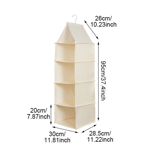 Cotton And Linen Hanging Storage Clothes Storage Hanging Bag
