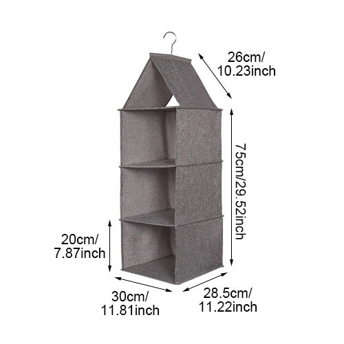 Cotton And Linen Hanging Storage Clothes Storage Hanging Bag