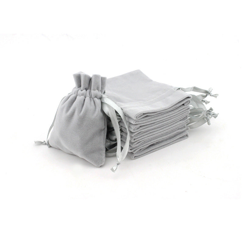 Jewelry Bag Plush Cloth Bag Jewelry Small Cloth Bag With Drawstring For Printing