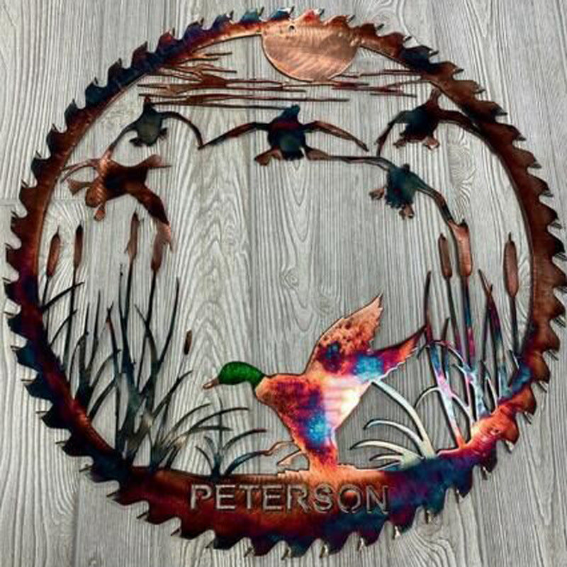 Pastoral Ornaments Metal Bird Animal Garden