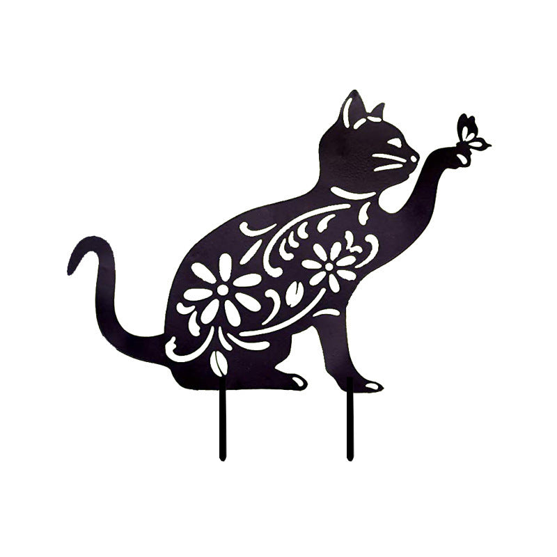 Garden Ornaments, Cats, Butterflies, Card