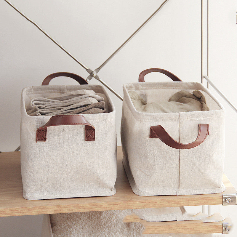 Storage Box Home Cotton And Linen Storage Basket Wardrobe Storage Box