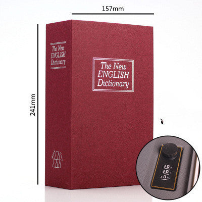 Student Gift Dictionary Mini Safe Box Book Hidden Secret Key Lock Coin Bank Card Jewellery Private Diary Storage Password Locker