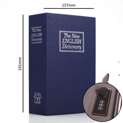 Student Gift Dictionary Mini Safe Box Book Hidden Secret Key Lock Coin Bank Card Jewellery Private Diary Storage Password Locker