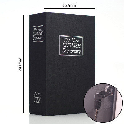 Student Gift Dictionary Mini Safe Box Book Hidden Secret Key Lock Coin Bank Card Jewellery Private Diary Storage Password Locker