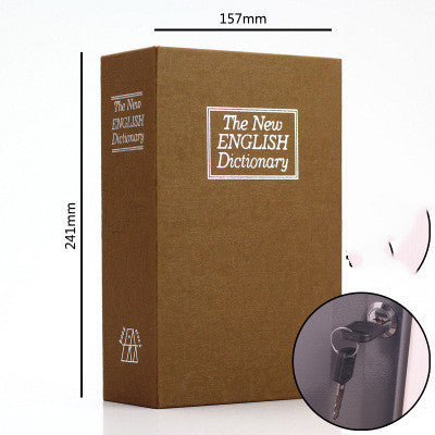 Student Gift Dictionary Mini Safe Box Book Hidden Secret Key Lock Coin Bank Card Jewellery Private Diary Storage Password Locker