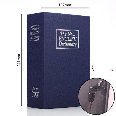 Student Gift Dictionary Mini Safe Box Book Hidden Secret Key Lock Coin Bank Card Jewellery Private Diary Storage Password Locker