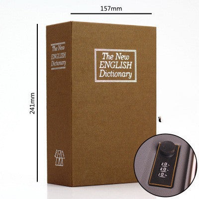 Student Gift Dictionary Mini Safe Box Book Hidden Secret Key Lock Coin Bank Card Jewellery Private Diary Storage Password Locker