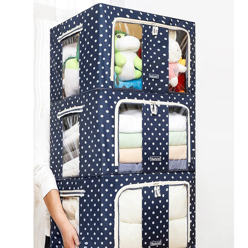 Polka Dot Oxford Cloth Storage Box Fabric Storage Bag