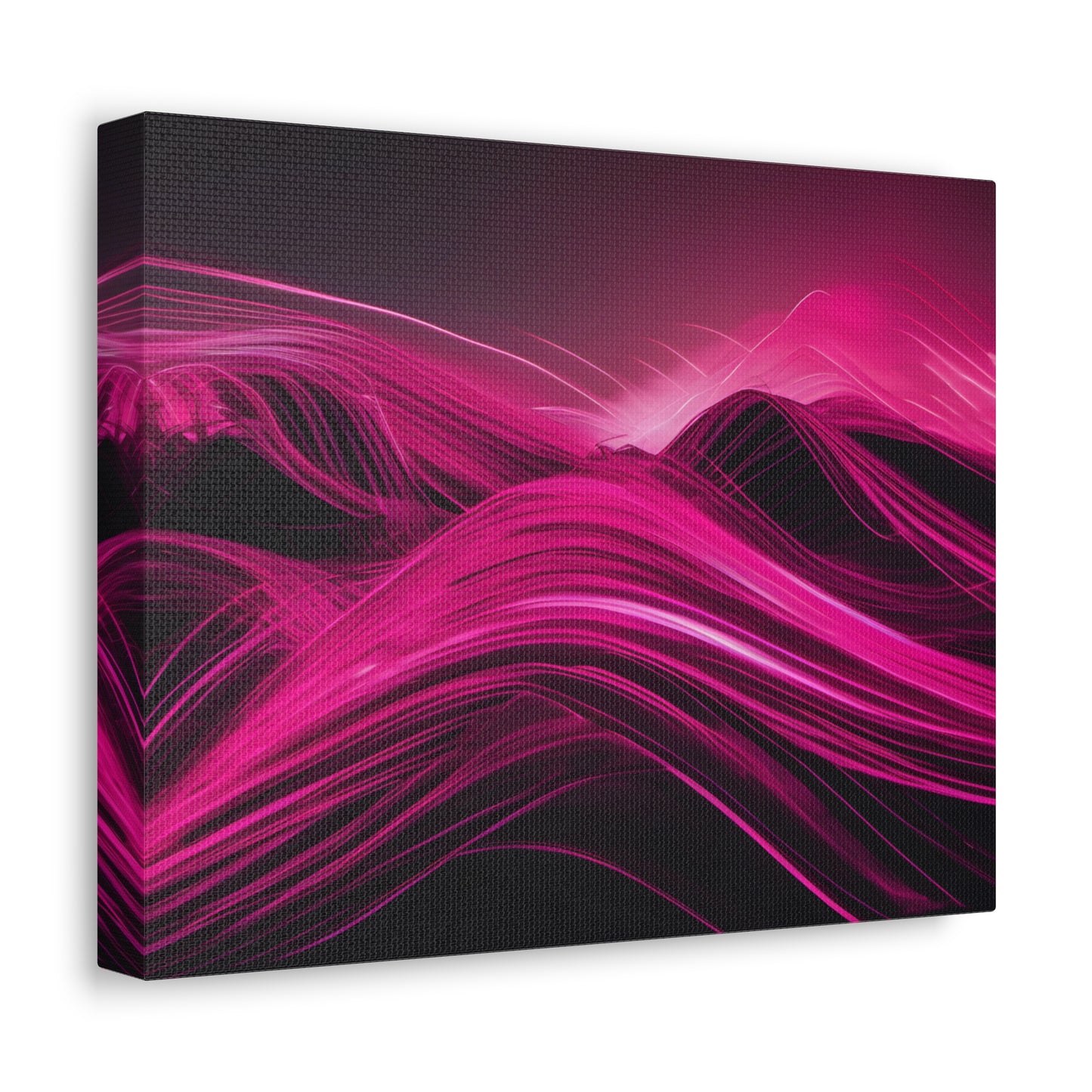 Long Exposure Pink and Black Canvas Print