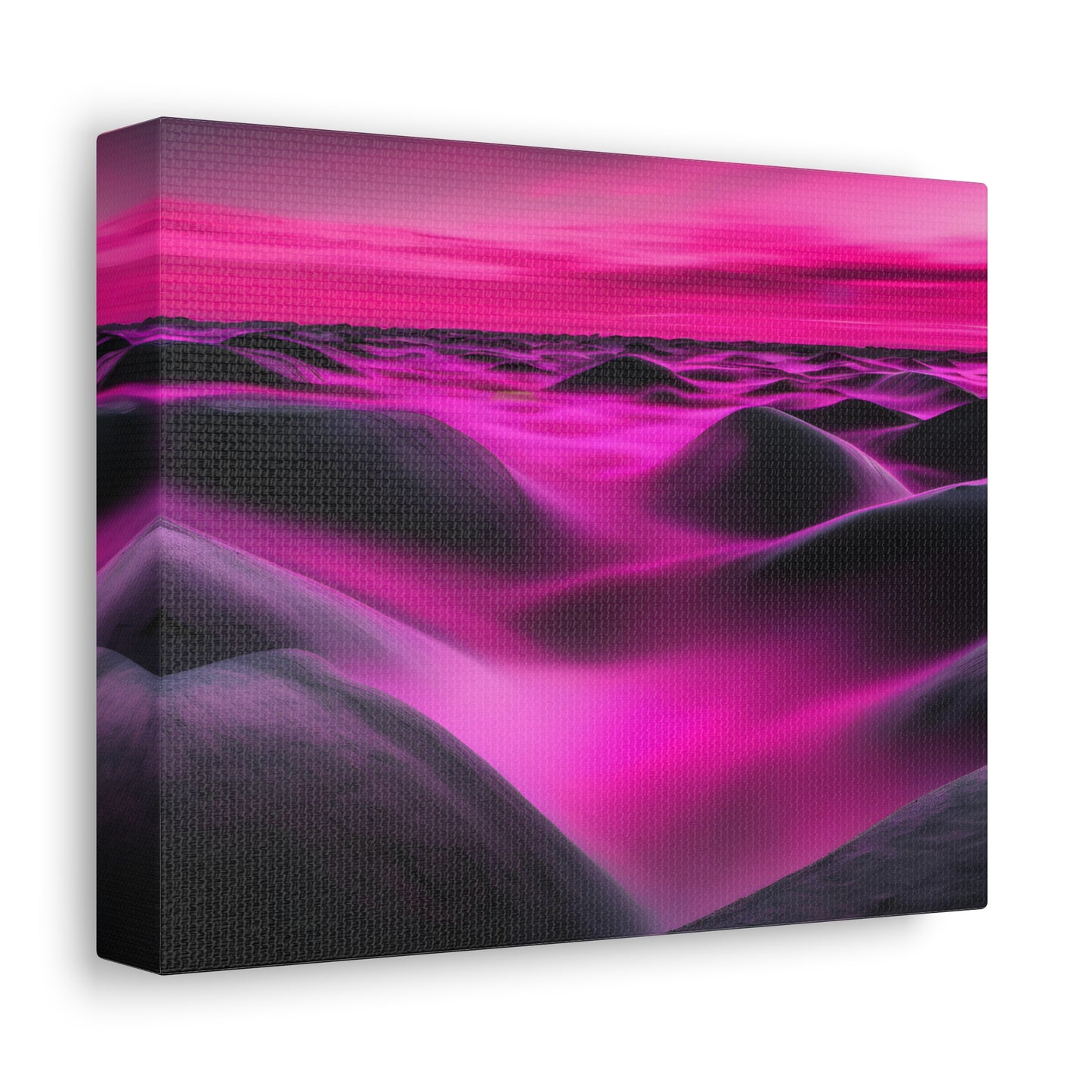 Long Exposure Pink and Black Canvas Print